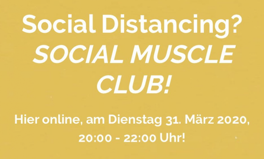 Social distancing? Social Muscle Club!